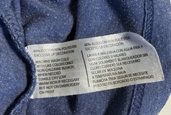 U.S. Polo Assn. Blue Solid Embroidered Logo Tee Cotton Blend Teen L (10-12)