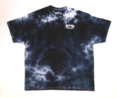 Death Row Records Blue 3D Print Tie Dye T Shirt Size 2XL