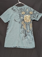 Affliction Xtreme Couture Men’s SMALL Y2K T-Shirt Short Sleeve Graphic Tee