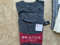 N.O.S. – Brixton Mfg. Mens “PREMIUM FIT” Tee Shirts = Choice of SIZES & STYLES