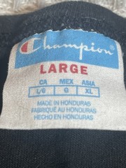 Champion Classic Jersey T-Shirt 100% Cotton Black Men’s Size Large