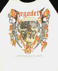 MEGADETH cd cvr KILLING IS MY BUSINESS Official RAGLAN SHIRT XXL New rust peace