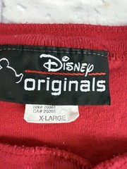 Vintage Disney Originals Lion King Shirt Red Embroidered Simba & Mufasa Sz XL