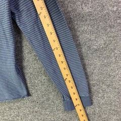 Marine Layer Henley Shirt Men Sz Medium Striped Long Sleeve Pullover