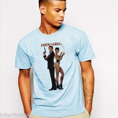 James Bond, T shirt, a view to a kill, vintage, SZ S-2XL, cotton, tank top