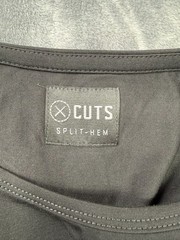 CUTS Clothing Split-Hem Crewneck T-Shirt Mens Extra Large Black NWOT Pyca Pro