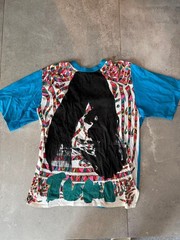 90s Kansai Yamamoto Vintage Art T-Shirt Japanese L Blue Multi