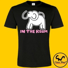 funny T-shirt tee ELEPHANT IN THE ROOM unisex punk comedy cool gift animal band