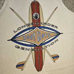 Vtg 80s 90s Body Glove Longboarder Generation Size XL Graphic Tank Top Surf Y2k