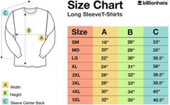 BILLIONHATS Mens Long Sleeve Colorful T-Shirts, 100% Cotton -Crew Neck Bulk Tees