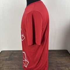 Cyberoptix D20 Dice Dungeon Master Large T-Shirt Red Hand Printed in Detroit USA