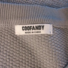 Coofandy Large Waffle Knit Lot of 3 t-shirts Green, Blue, Grey Viscose/Poly