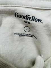 Goodfellow & Co Long-Sleeve Henley Shirt — Cream men’s size large 100% cotton