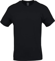 Gildan (6-pack) Black Solid Ultra Cotton Short Sleeve Blank Tee T-Shirt S-XL