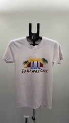 Men Sport Tropical Graphic T-Shirt Men’s S Light Pink Beach Vacation Island Tee