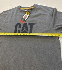 CAT Caterpillar Men’s Relaxed Fit T Shirt, Color Gray, Size Medium, Durable. ￼