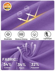 TACVASEN Men’s T-Shirts Summer Shirts Casual Cotton XX-Large, Light Purple