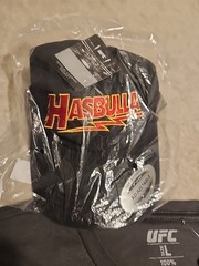 NWT LOT of UFC T Shirt & Hat Strapback Hasbulla VS Everybody Men L 100% Cotton