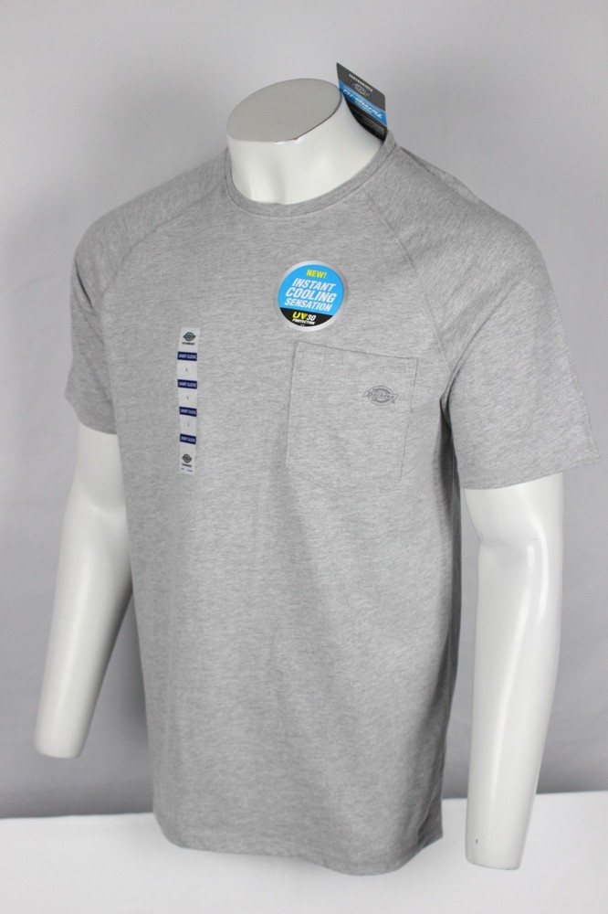 Dickies Men’s Temp iQ Performance Cooling Pocket T Shirt HeatherGray