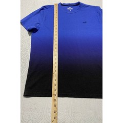 Hollister Must-Have Collection Mens XL Blue Black Ombre Gradient Cotton T-Shirt