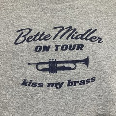 Vintage Bette Midler on Tour Kiss My Brass T-Shirt Size XL