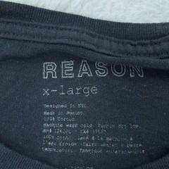 Reason Brand Design Studio Skull Flame Placement Shirt Mens XL Black Streetwear