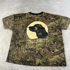 Vintage Camo Shirt Men XL Single Stitch Ace Sportswear Gun Creek Hunting Club