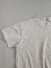 Majestic Men Shirt M Gray Print Crew Neck Short Sleeve Logo Pullover Casual Tee