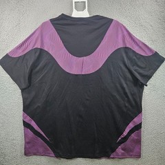 NEW Murano T-Shirt Men 4XB Stretch Short Sleeve Black Purple Liquid Luxury
