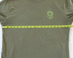 Zero Foxtrot T Shirt Men’s L Large Skull Logo Military Tactical Olive Drab Green