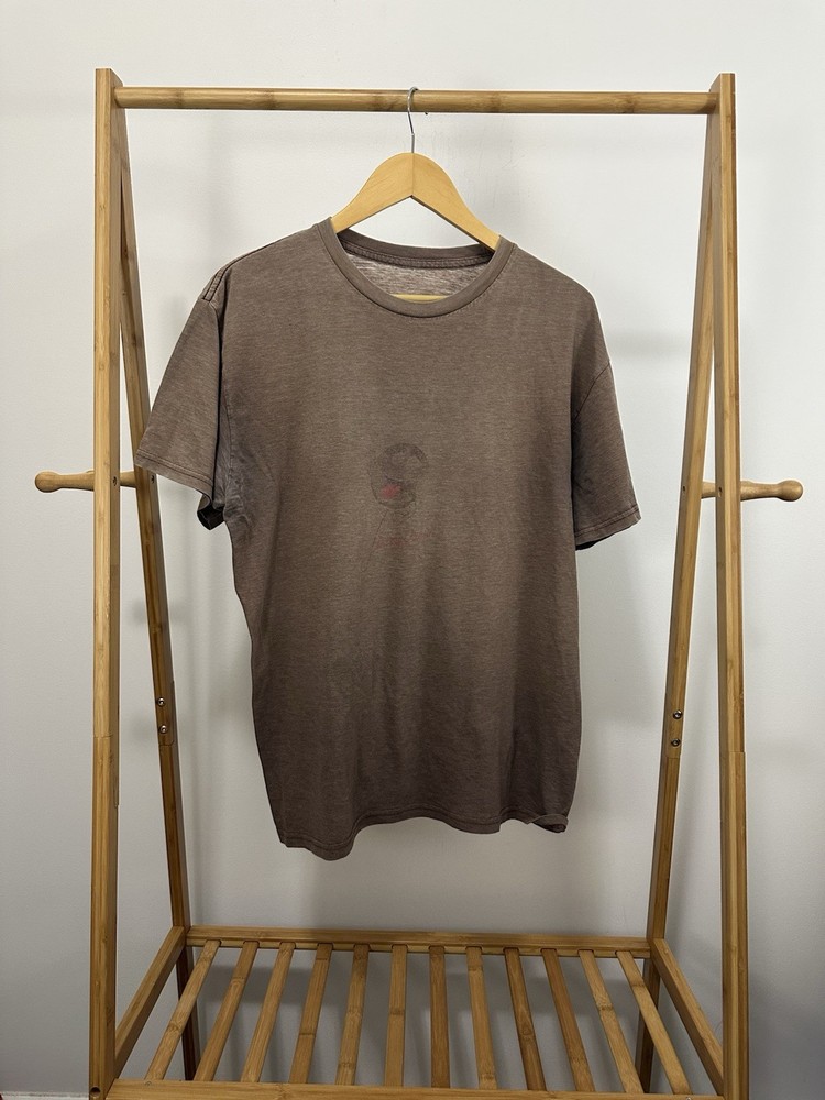 VTG Diary Queen Gradient Sun Faded Super Worn Grunge Burnout T-Shirt Size L