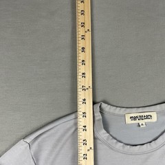 Merino Tech Base Layer Shirt Men’s M Gray Wool Blend Stretch Long Sleeve Hiking