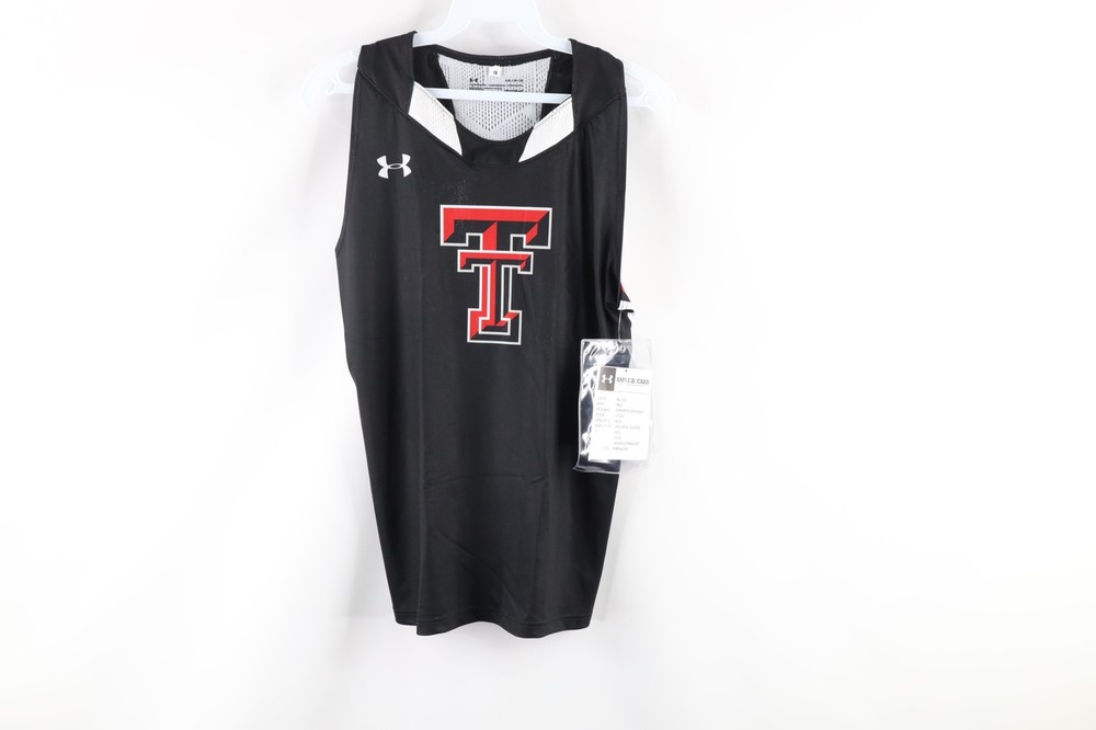 New Under Armour Mens L Sample Texas Tech University Track Competition Jersey
