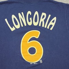 Majestic Montgomery Biscuits Shirt Mens M Navy Good Evan Longoria 6 MiLB Tee