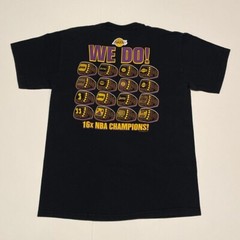 LAKERS 16X CHAMPIONSHIP RINGS T SHIRT (MEDIUM)