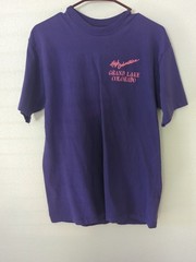 Hanes Beefy T SZ MED Vtg Colorado Single Stitch T-Shirt Large 1990s Purple