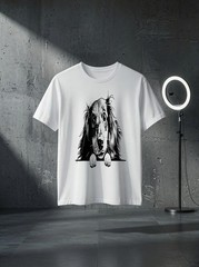 Unisex Retro Vintage Logo Black Long Haired Dachshund Dog Lover Graphic T Shirt