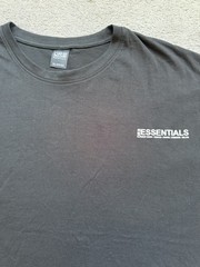ESSENTIALS Mens 3XL Black Logo Crew Neck T-Shirt Authentic DRILL DRL