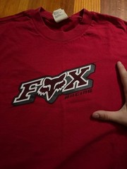 Vintage Y2K Fox Racing Red Graphic T-Shirt