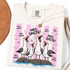 Personalized Teacher Gift Shirt Custom Name Funny Loud Seagulls School T-Shirt