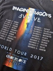 Imagine Dragons Evolve World Tour 2017 Band T Shirt Medium Black Graphic Tee