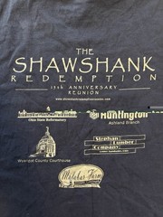 The Shawshank Redemption 15th Anniversary Reunion Movie Fan T Shirt XL