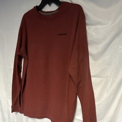 Patagonia Responsibili-Tee Men’s L Red Long Sleeve Graphic T-Shirt