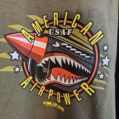 7.62 Design USAF-Shirt Military Graphic Print SS Green 2X NWOT