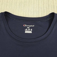 Champion US Navy Shirt Men 2XL XXL Blue Short Sleeve Graphic Performance Stretch