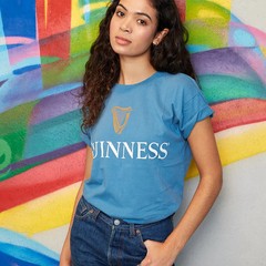 Guinness Gold Harp Premium Trademark 1759 Label Blue T-Shirt new in plastic 3XL