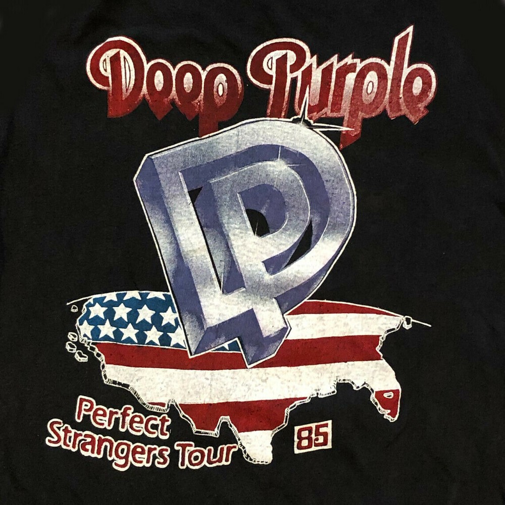 Deep Purple Perfect Strangers Tour Shirt Black All Size S-4XL Short Sleeve