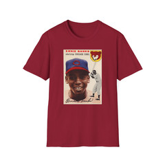 Vintage Ernie Banks Rookie T-Shirt – Legendary 1954 Baseball Card #94 – Unisex