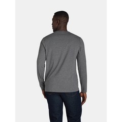 Men’s Long Sleeve Tri-Blend Crew Neck Tee Shirt, Large, Gray, Athletic Works