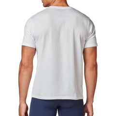 Wrangler Men Undershirts White Crew Neck Cotton Stretch Size 2XL Lot of 2 Packs
